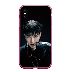 Чехол iPhone XS Max матовый Stray Kids Seungmin Giant concept, цвет: 3D-малиновый