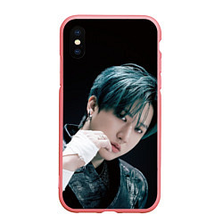 Чехол iPhone XS Max матовый Stray Kids Changbin Giant concept, цвет: 3D-баблгам