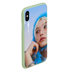 Чехол iPhone XS Max матовый Stray Kids Lixx Ate era, цвет: 3D-салатовый — фото 2