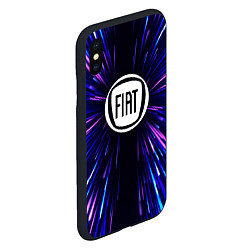 Чехол iPhone XS Max матовый Fiat neon energy, цвет: 3D-черный — фото 2