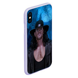 Чехол iPhone XS Max матовый Undertaker, цвет: 3D-светло-сиреневый — фото 2