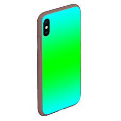 Чехол iPhone XS Max матовый Кислотный градиент текстура, цвет: 3D-коричневый — фото 2