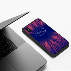 Чехол iPhone XS Max матовый Jaguar red energy, цвет: 3D-черный — фото 2