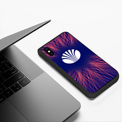 Чехол iPhone XS Max матовый Daewoo red energy, цвет: 3D-черный — фото 2