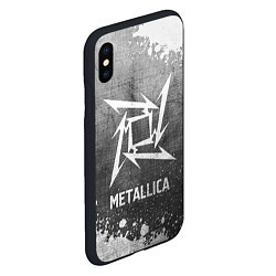 Чехол iPhone XS Max матовый Metallica - grey gradient, цвет: 3D-черный — фото 2