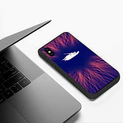 Чехол iPhone XS Max матовый Papa Roach red energy, цвет: 3D-черный — фото 2