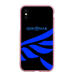 Чехол iPhone XS Max матовый God of War крылья богов, цвет: 3D-розовый