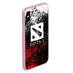 Чехол iPhone XS Max матовый Dota2 брызги красок, цвет: 3D-розовый — фото 2