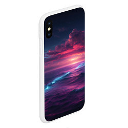 Чехол iPhone XS Max матовый Night sea, цвет: 3D-белый — фото 2