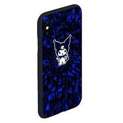 Чехол iPhone XS Max матовый Kuromi blue energy, цвет: 3D-черный — фото 2