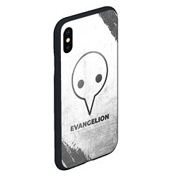 Чехол iPhone XS Max матовый Evangelion - white gradient, цвет: 3D-черный — фото 2