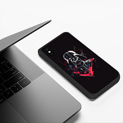 Чехол iPhone XS Max матовый Darth Vader on black, цвет: 3D-черный — фото 2