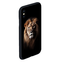 Чехол iPhone XS Max матовый Mufasa, цвет: 3D-черный — фото 2