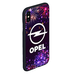 Чехол iPhone XS Max матовый Праздничный Opel, цвет: 3D-черный — фото 2