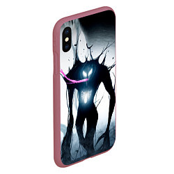 Чехол iPhone XS Max матовый Venom in the forest, цвет: 3D-малиновый — фото 2