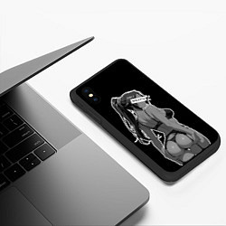 Чехол iPhone XS Max матовый Секси Йоруичи - Блич, цвет: 3D-черный — фото 2