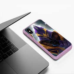 Чехол iPhone XS Max матовый Silencer, цвет: 3D-сиреневый — фото 2