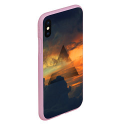 Чехол iPhone XS Max матовый 30 seconds to mars, цвет: 3D-розовый — фото 2