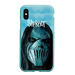 Чехол iPhone XS Max матовый Slipknot, цвет: 3D-мятный