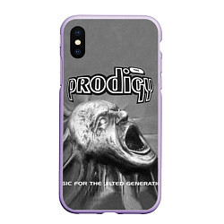 Чехол iPhone XS Max матовый The Prodigy: Madness, цвет: 3D-светло-сиреневый