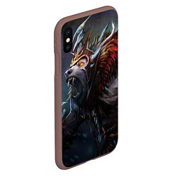 Чехол iPhone XS Max матовый Ursa Rage, цвет: 3D-коричневый — фото 2
