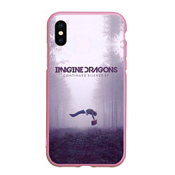 Чехол iPhone XS Max матовый Imagine Dragons: Silence, цвет: 3D-розовый