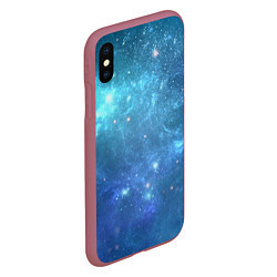 Чехол iPhone XS Max матовый Космос, цвет: 3D-малиновый — фото 2