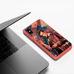 Чехол iPhone XS Max матовый Доктор кто, цвет: 3D-красный — фото 2