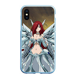 Чехол iPhone XS Max матовый Fairy tail, цвет: 3D-голубой