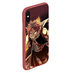 Чехол iPhone XS Max матовый Fairy tail, цвет: 3D-красный — фото 2