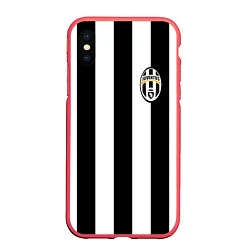Чехол iPhone XS Max матовый Juventus: Pirlo, цвет: 3D-красный