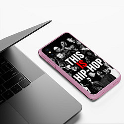 Чехол iPhone XS Max матовый This is hip-hop, цвет: 3D-розовый — фото 2