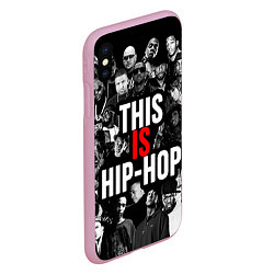 Чехол iPhone XS Max матовый This is hip-hop, цвет: 3D-розовый — фото 2