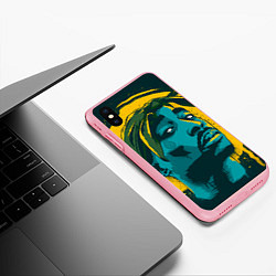 Чехол iPhone XS Max матовый 2Pac Shakur, цвет: 3D-баблгам — фото 2