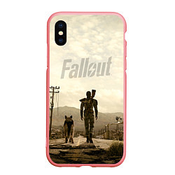 Чехол iPhone XS Max матовый Fallout City, цвет: 3D-баблгам