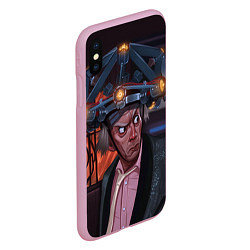 Чехол iPhone XS Max матовый Emmett Lathrop Brown, цвет: 3D-розовый — фото 2