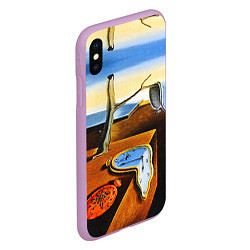 Чехол iPhone XS Max матовый Постоянство Памяти, цвет: 3D-сиреневый — фото 2