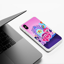 Чехол iPhone XS Max матовый My Little Pony, цвет: 3D-белый — фото 2