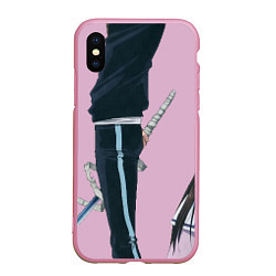 Чехол iPhone XS Max матовый Бездомный бог, цвет: 3D-розовый