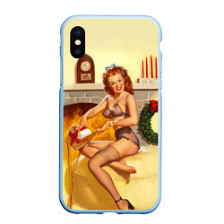 Чехол iPhone XS Max матовый Pin up