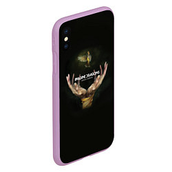 Чехол iPhone XS Max матовый Imagine Dragons: Smoke + Mirrors, цвет: 3D-сиреневый — фото 2