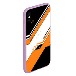 Чехол iPhone XS Max матовый CS:GO Asiimov, цвет: 3D-сиреневый — фото 2