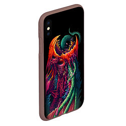 Чехол iPhone XS Max матовый CS:GO Hyper Beast Monster, цвет: 3D-коричневый — фото 2