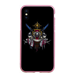 Чехол iPhone XS Max матовый Daemonium venatores, цвет: 3D-розовый