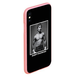 Чехол iPhone XS Max матовый Manny Pacquiao: Photo, цвет: 3D-баблгам — фото 2