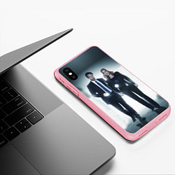 Чехол iPhone XS Max матовый Малдер и Скалли, цвет: 3D-баблгам — фото 2