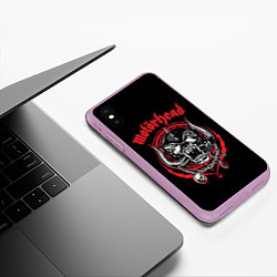 Чехол iPhone XS Max матовый Motorhead, цвет: 3D-сиреневый — фото 2