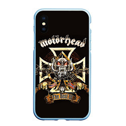 Чехол iPhone XS Max матовый Motorhead: The best of, цвет: 3D-голубой