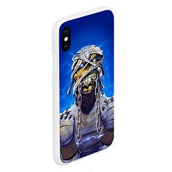 Чехол iPhone XS Max матовый Iron Maiden: Mummy, цвет: 3D-белый — фото 2