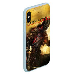 Чехол iPhone XS Max матовый Dark Souls: Braveheart, цвет: 3D-голубой — фото 2